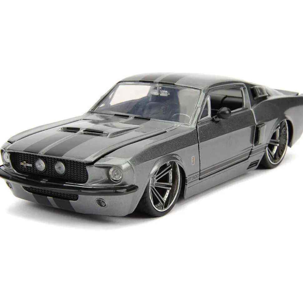 1967 Shelby GT500 - Silver 1:24 Scale Diecast Model Car by Jada Toys