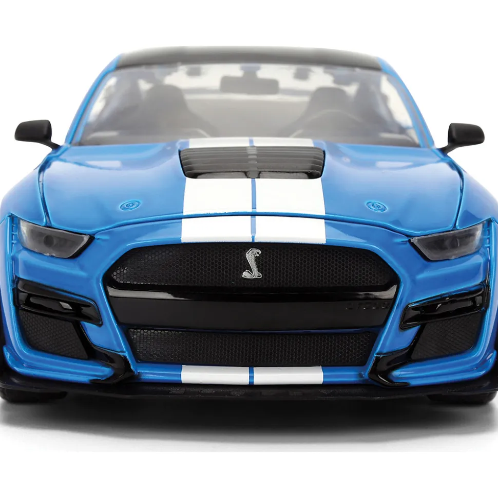 2020 Shelby Mustang G.T. 500 - Blue Cobra 1:24 Scale Diecast Model Car by Jada Toys