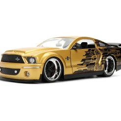 2008 Shelby Mustang G.T. 500KR - Gold Cobra 1:24 Scale Diecast Model Car by Jada Toys