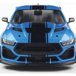 2025 Shelby Mustang Super Snake - Grabber Blue 1:18 Scale Diecast Model Car by Solido