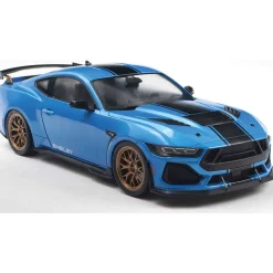 2025 Shelby Mustang Super Snake - Grabber Blue 1:18 Scale Diecast Model Car by Solido