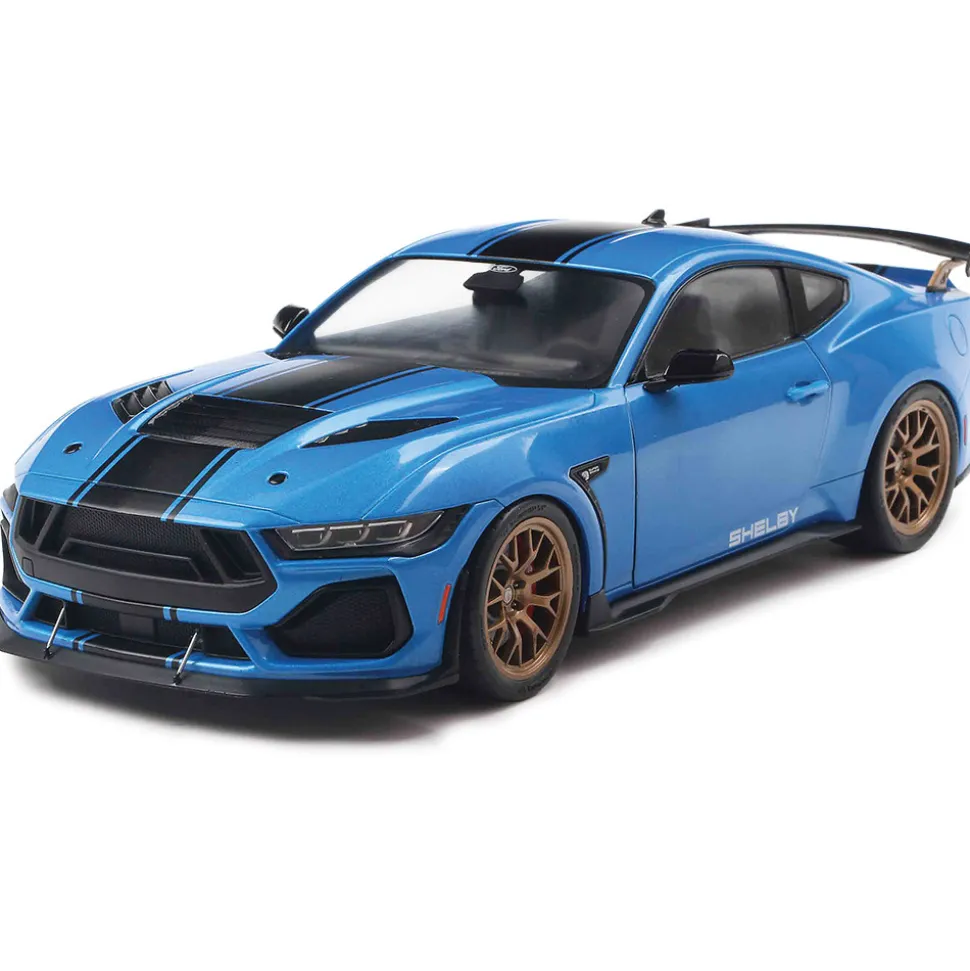 2025 Shelby Mustang Super Snake - Grabber Blue 1:18 Scale Diecast Model Car by Solido