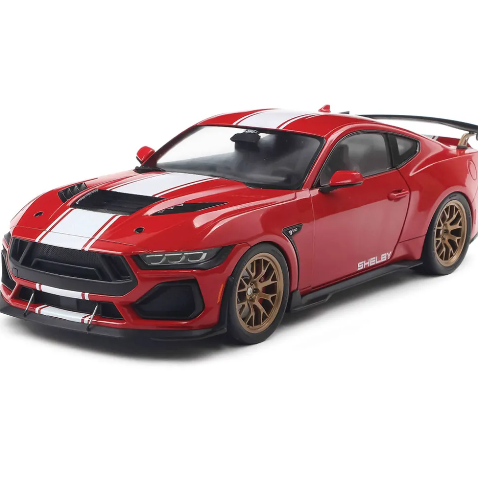 2025 Shelby Mustang Super Snake - Race Red 1:18 Scale Diecast Model Car by Solido