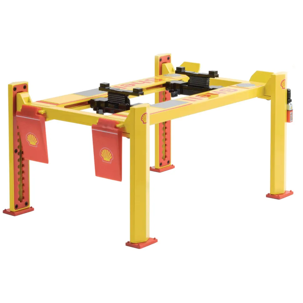 Shell Four-Post Auto Lift 1:18 Scale Diecast Model by Greenlight