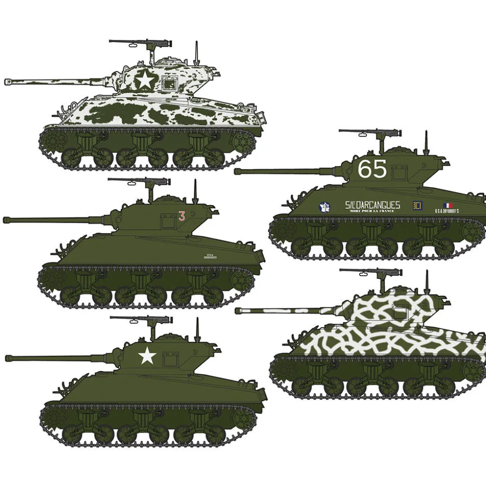 Sherman M4A3 1/35 Kit 1:35 scale Plastic by Italeri