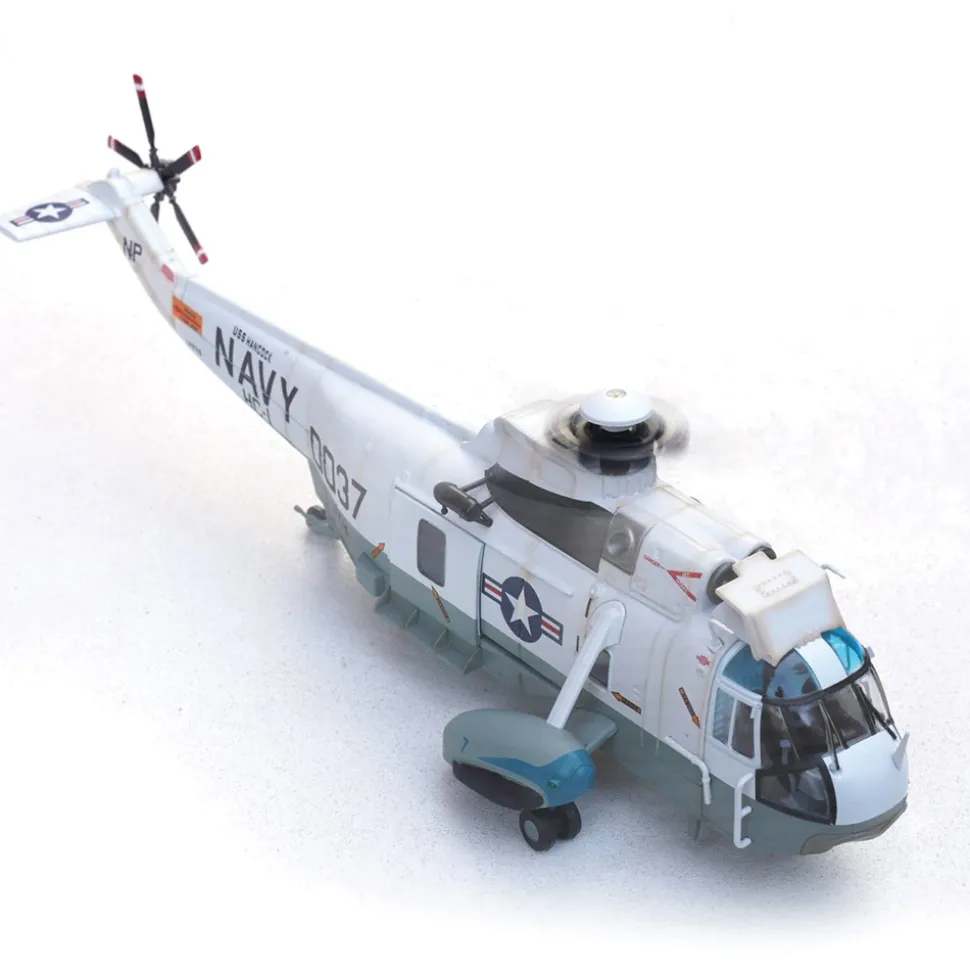 SH-3H Sea King Anti-Submarine Warfare Squadron 4 Black Knights Carrier Air Wing 15, USS Carl Vinson 1:72 Scale Diecast Metal Replica by Legion