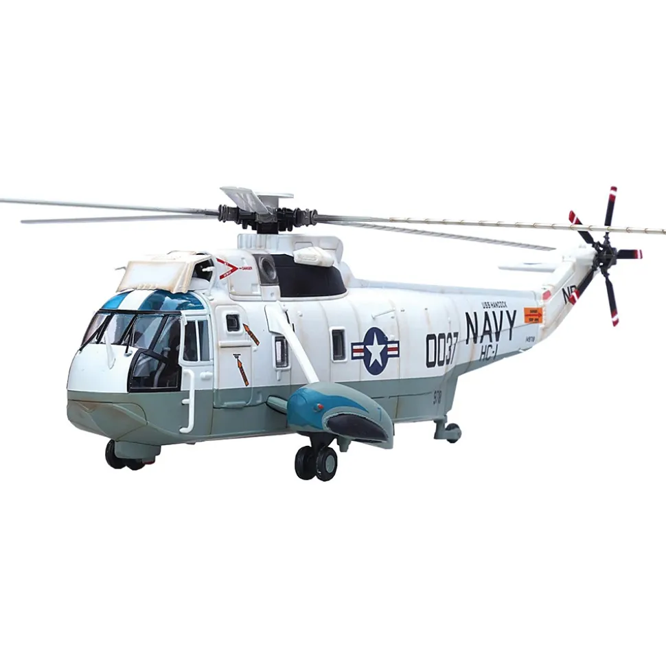 SH-3H Sea King Anti-Submarine Warfare Squadron 4 Black Knights Carrier Air Wing 15, USS Carl Vinson 1:72 Scale Diecast Metal Replica by Legion