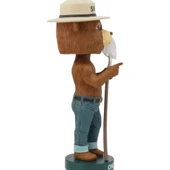 Smokey Bear Bobble Head with Shovel Cast Resin Figure by Royal Bobbles