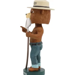 Smokey Bear Bobble Head with Shovel Cast Resin Figure by Royal Bobbles