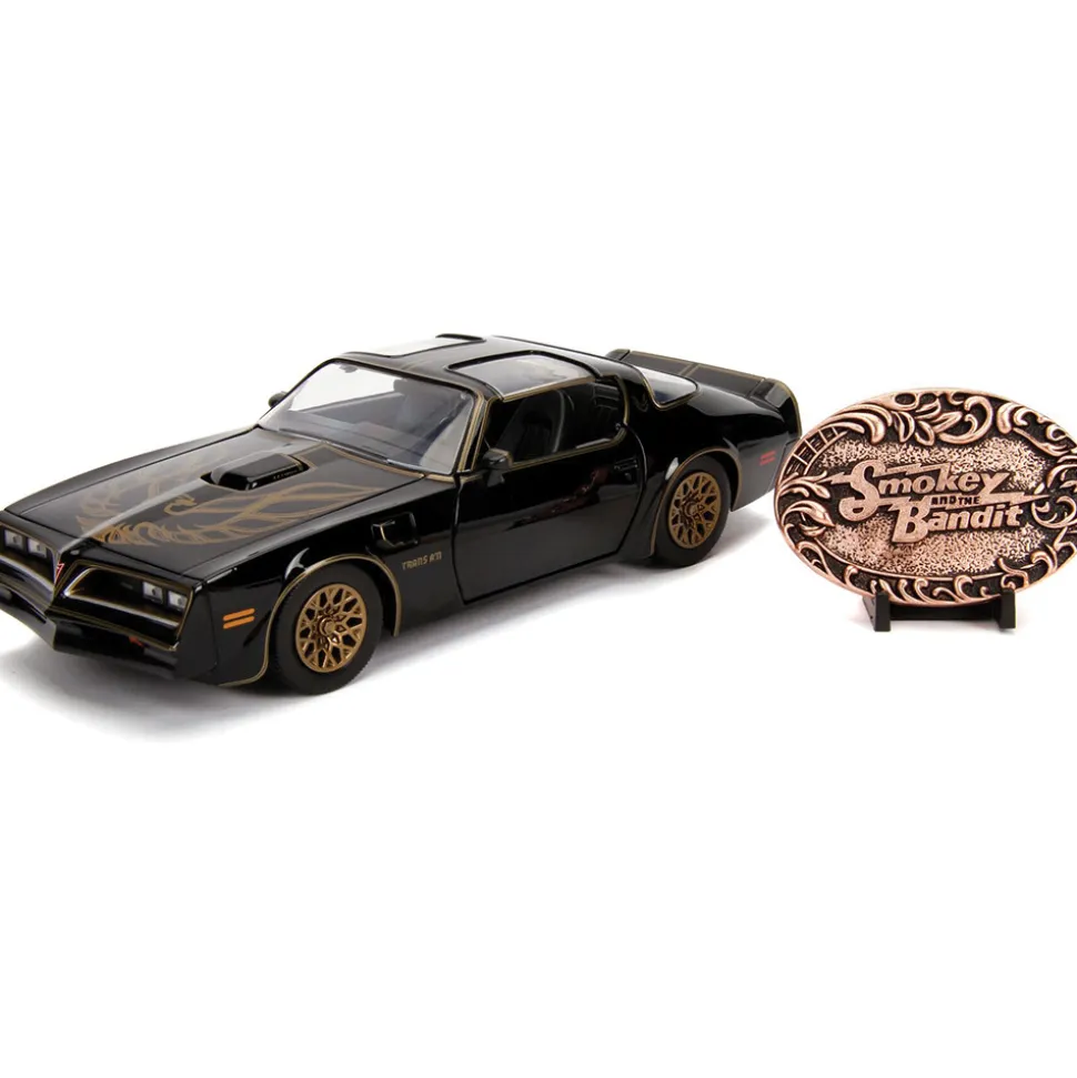 Smokey & the Bandit 1977 Trans Am & Commemorative Metal Plaque 1:24 Scale Diecast Model Car by Jada Toys