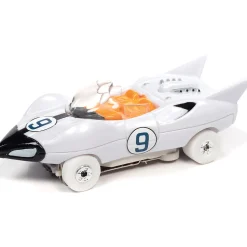 Speed Racer Mach 5 Mania Slot Car Race Set w/Mach 5 & Shooting Star 1:64 Scale Electric Race Set by Auto World