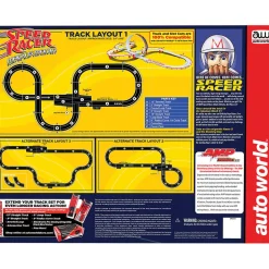 Speed Racer Mach 5 Mania Slot Car Race Set w/Mach 5 & Shooting Star 1:64 Scale Electric Race Set by Auto World