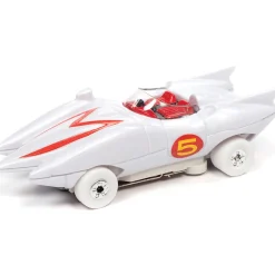 Speed Racer Mach 5 Mania Slot Car Race Set w/Mach 5 & Shooting Star 1:64 Scale Electric Race Set by Auto World