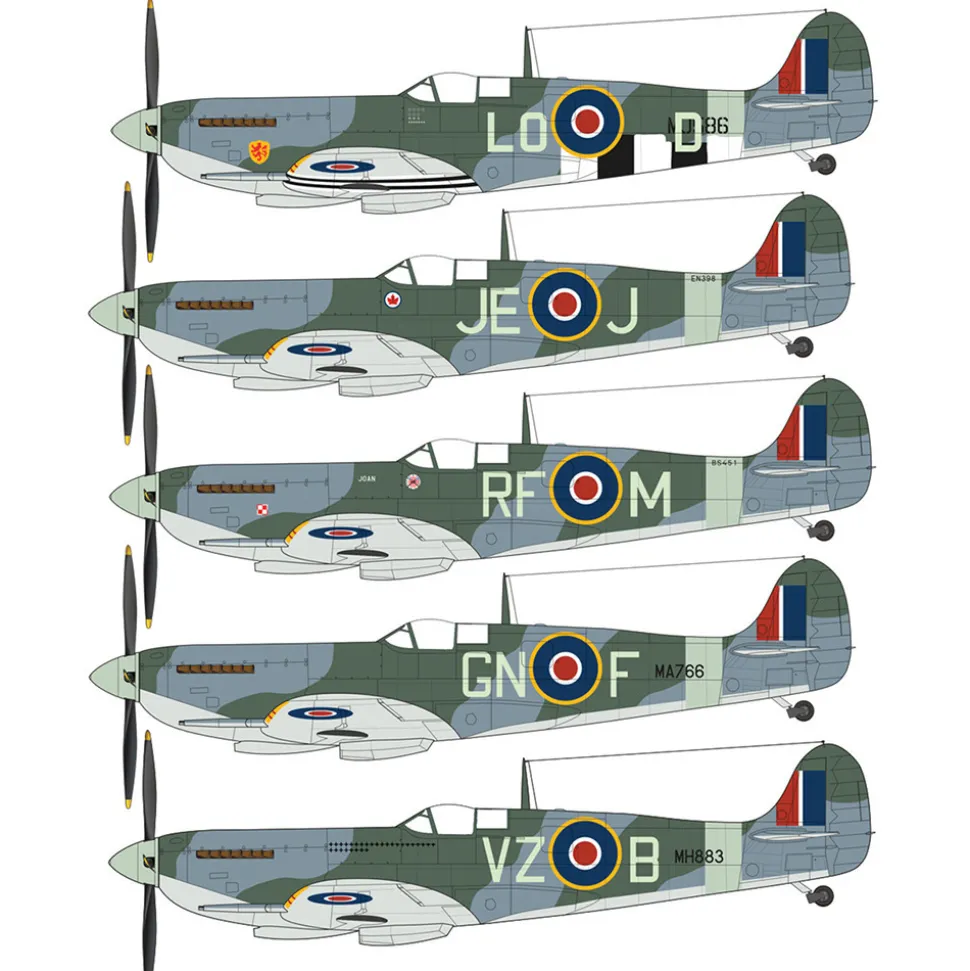 Spitfire Mk. IX 1/48 Kit - Aces Italeri (2843) 1:48 scale Plastic by Italeri