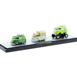 Sprite 1960 VW Delivery Van, 1960 Volkswagen Type 2 Pickup with 1960 VW 4X4 Delivery Van 1:64 Scale Diecast Model Truck by M2 Machines