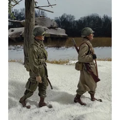 101st Airborne Marching 1/30 Figure Set WILLIAM BRITAIN (25306) 1:30 scale Metal by William Britain