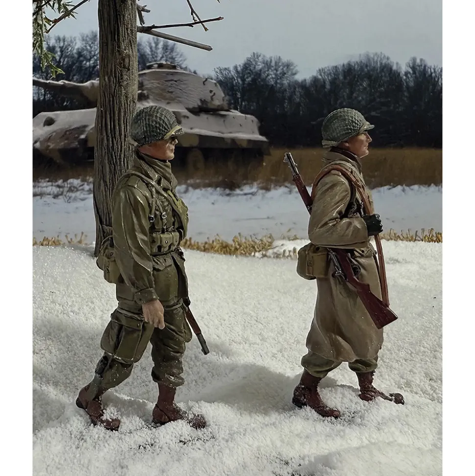 101st Airborne Marching 1/30 Figure Set WILLIAM BRITAIN (25306) 1:30 scale Metal by William Britain