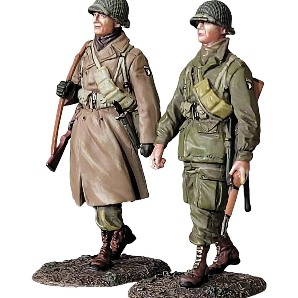 101st Airborne Marching 1/30 Figure Set WILLIAM BRITAIN (25306) 1:30 scale Metal by William Britain