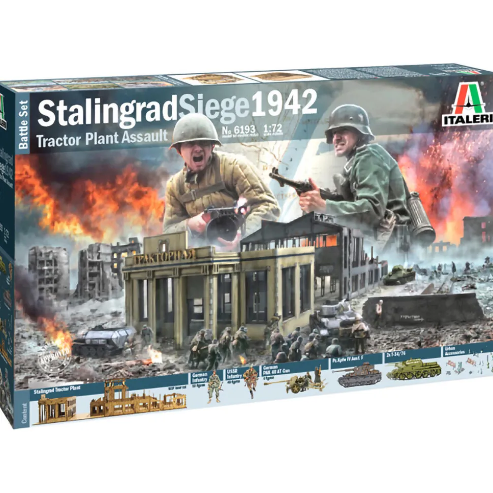 Stalingrad Tractor Plant 1942 1/72 FIGURE KIT 1:72 Scale Plastic by Italeri