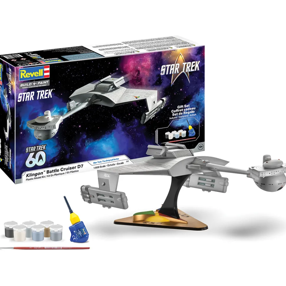 STAR TREK KLINGON BATTLE CRUISER D7 1:600 Scale Plastic Model Kit by Revell