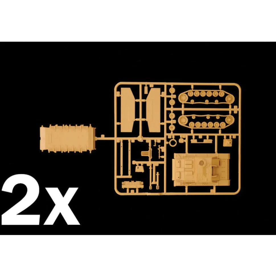 Stug III / Sturmhaubitze 105 1/72 Kit 1:72 Scale Plastic Model Kit by Italeri