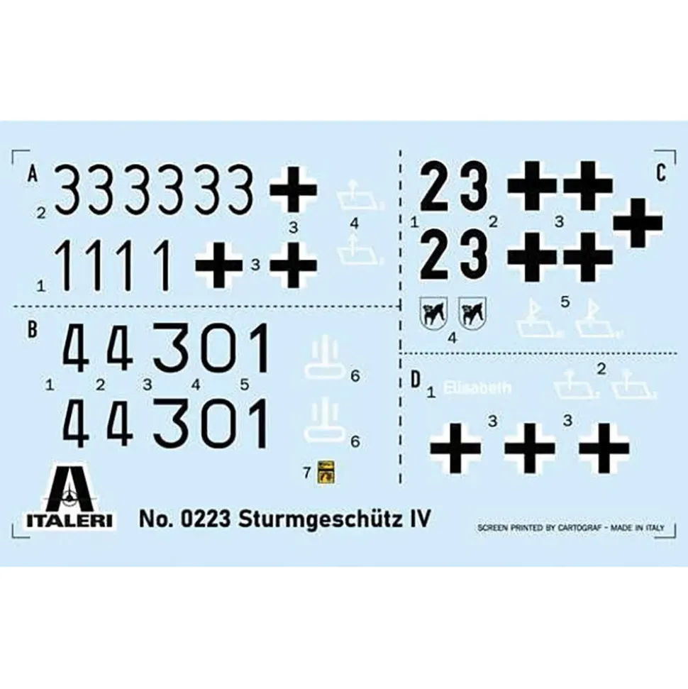 Sturmgeschutz IV 1/35 Kit Italeri (0223s) 1:35 Scale Plastic by Italeri