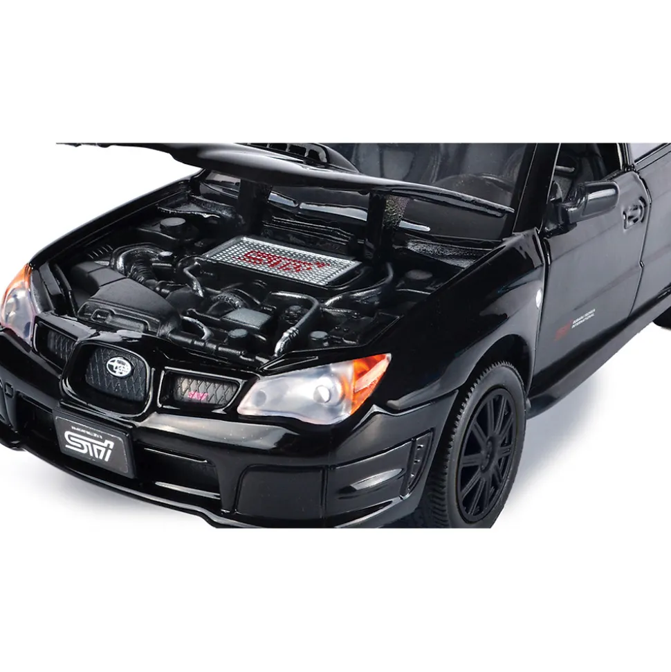 Subaru Impreza WRX STI - Black 1:24 Scale Diecast Model Car by Motormax