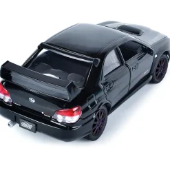 Subaru Impreza WRX STI - Black 1:24 Scale Diecast Model Car by Motormax