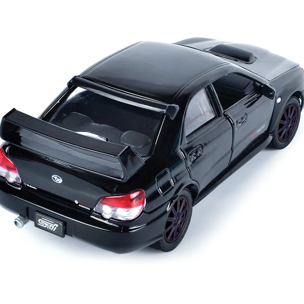 Subaru Impreza WRX STI - Black 1:24 Scale Diecast Model Car by Motormax