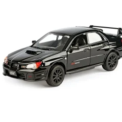 Subaru Impreza WRX STI - Black 1:24 Scale Diecast Model Car by Motormax