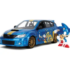 2012 Subaru Impreza WRX STI w/Sonic The Hedgehog 1:24 Scale Diecast Model Truck by Jada Toys