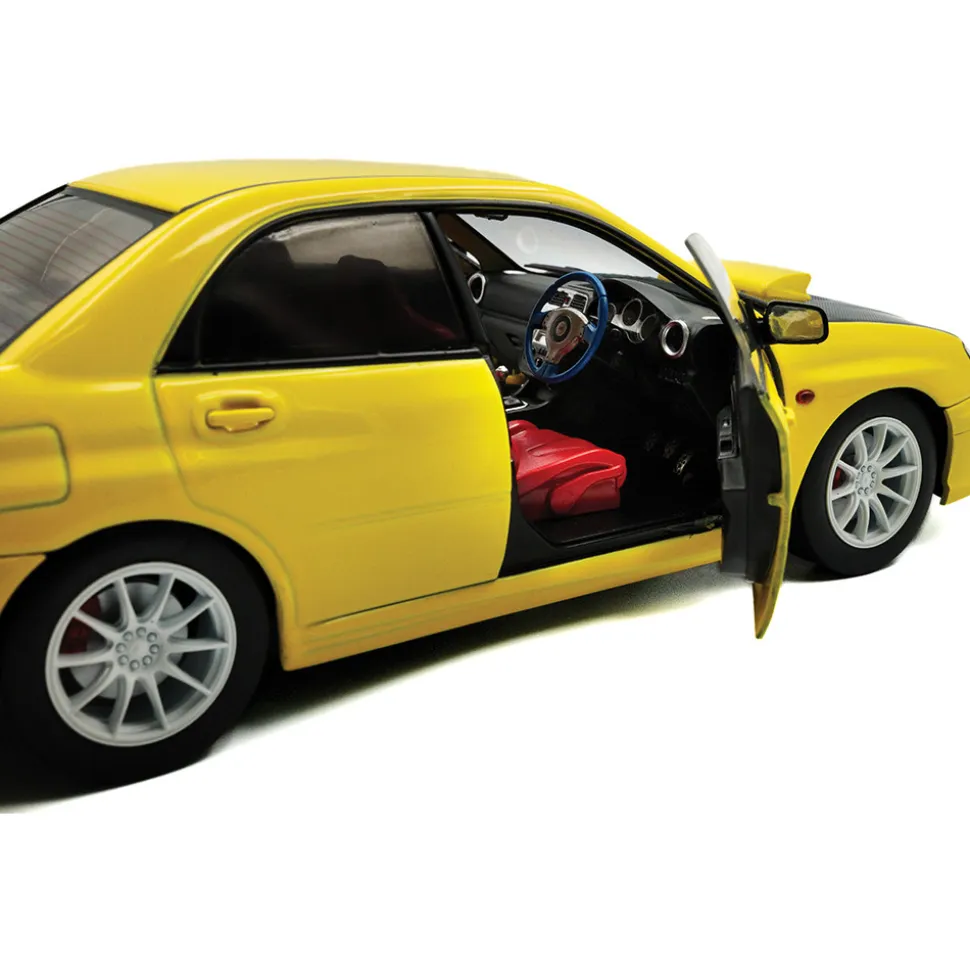 2003 Subaru Impreza WRX STI - Yellow 1:18 Scale Diecast Model Car by Solido