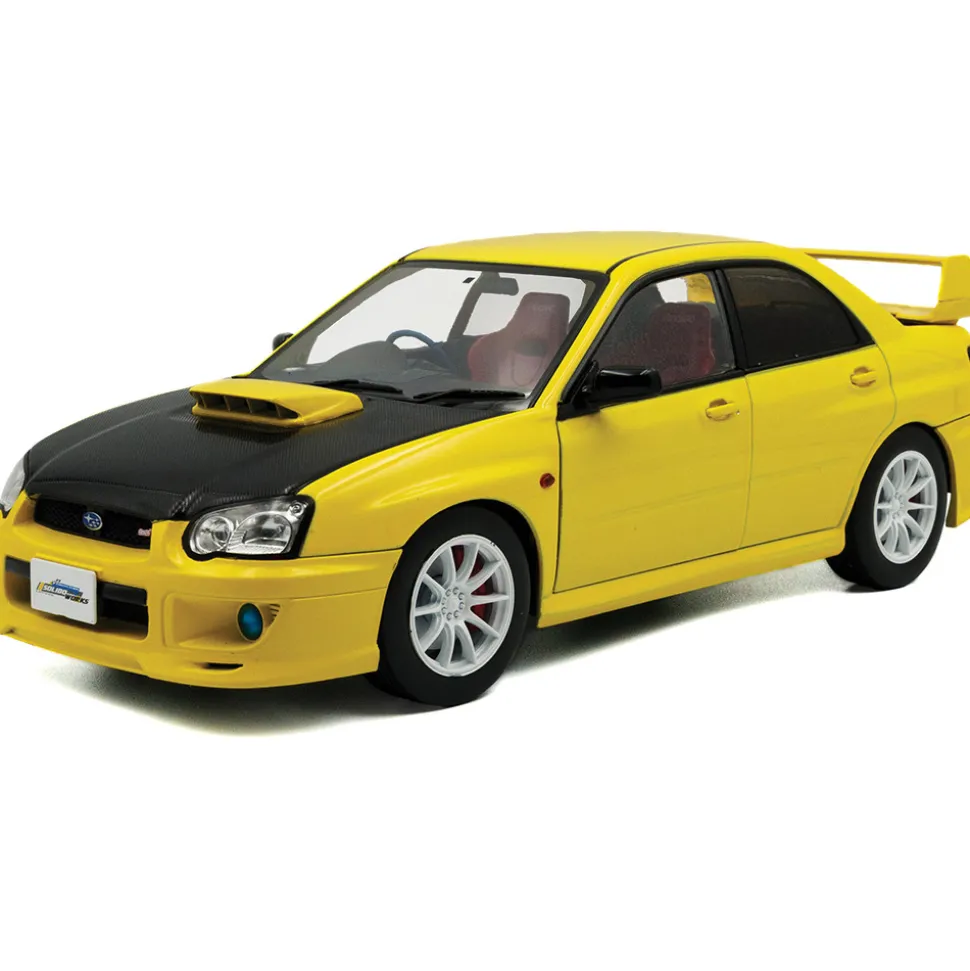 2003 Subaru Impreza WRX STI - Yellow 1:18 Scale Diecast Model Car by Solido