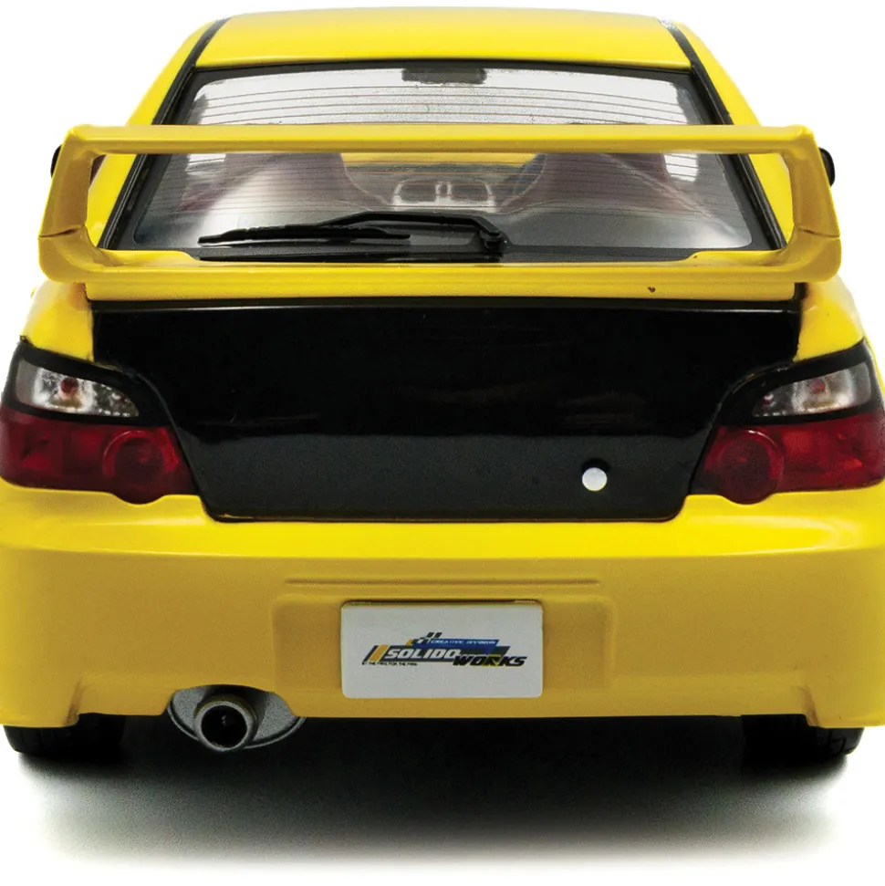 2003 Subaru Impreza WRX STI - Yellow 1:18 Scale Diecast Model Car by Solido
