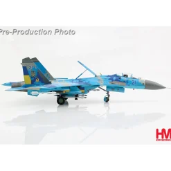Su-27 Flanker B 1/72 Die Cast Model - HA6027 Ukrainian Air Force (with 2 x JDAM-Er gliding bombs) 1:72 scale Metal by Hobby Master
