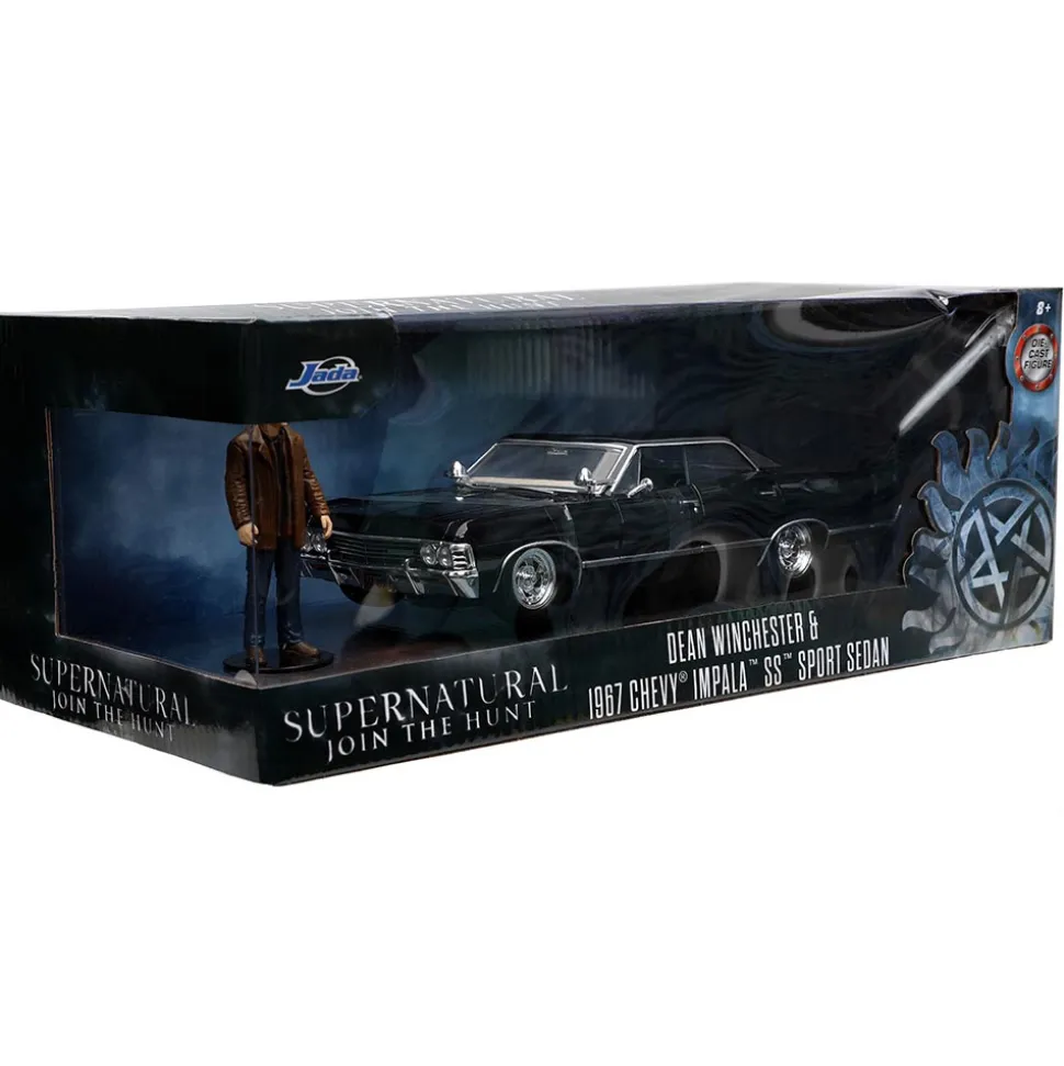 1967 Supernatural Chevy Impala SS w/Dean Winchester Figure 1:24 Scale Diecast Model Car by Jada Toys