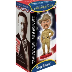 Teddy Roosevelt Bobblehead RB1043 Polyresin by Royal Bobbles