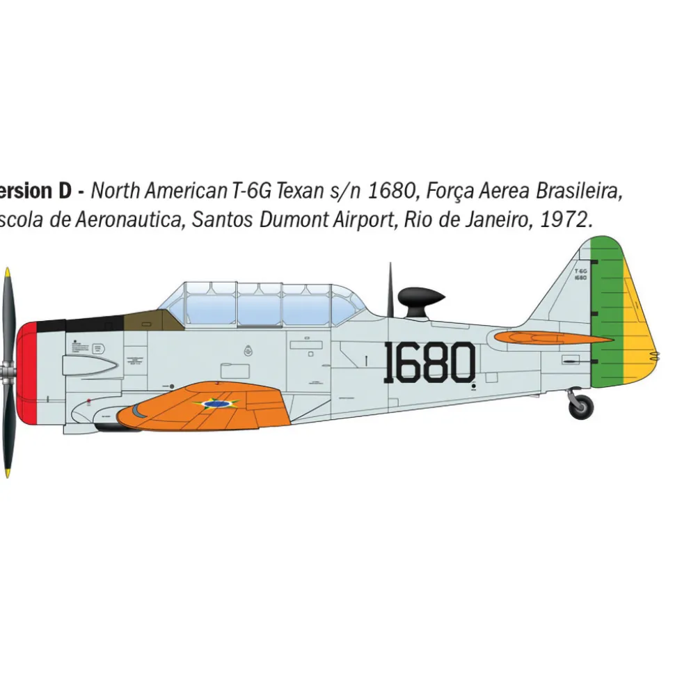 T-6G Texan 1/48 Kit 1:48 scale Plastic by Italeri