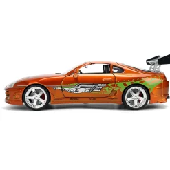 25th Anniversary Fast & Furious Brian's Toyota Supra - Brushed Orange 1:24 Scale Diecast Model Car by Jada Toys