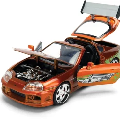 25th Anniversary Fast & Furious Brian's Toyota Supra - Brushed Orange 1:24 Scale Diecast Model Car by Jada Toys