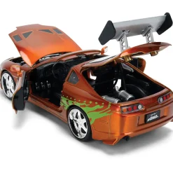 25th Anniversary Fast & Furious Brian's Toyota Supra - Brushed Orange 1:24 Scale Diecast Model Car by Jada Toys