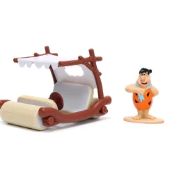 The Flintmobile with Fred Flintstone Figure - Hollywood Rides 1:32 Scale Diecast Model Car by Jada Toys