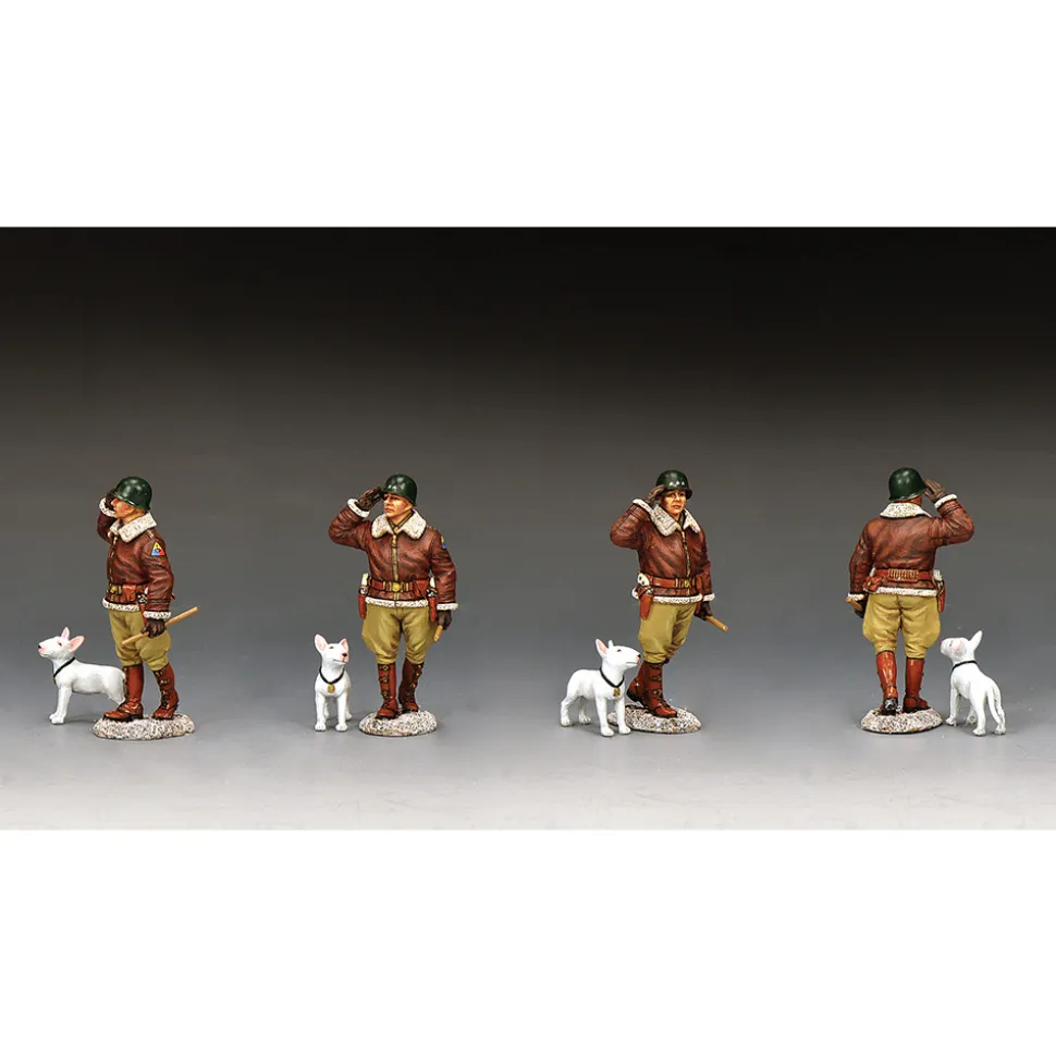 The General & His Dog 1/30 Figure K&C (BBA111) 1:30 scale Metal by King and Country