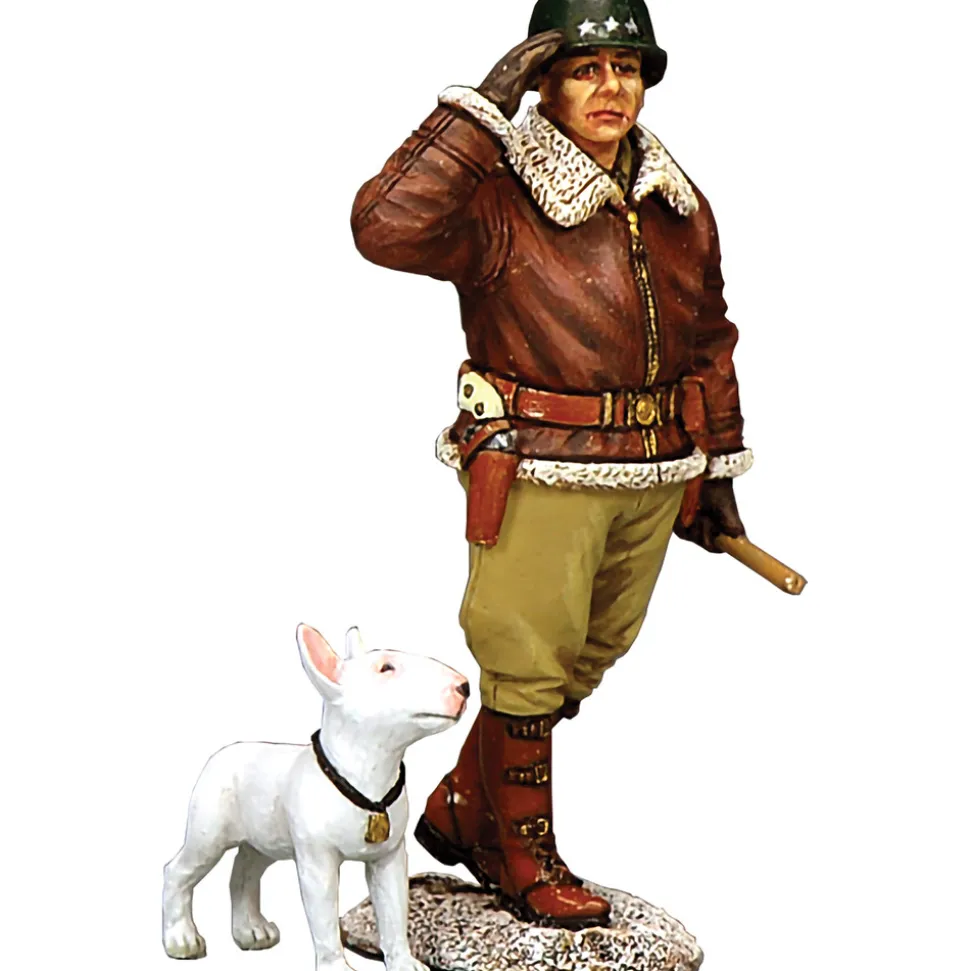 The General & His Dog 1/30 Figure K&C (BBA111) 1:30 scale Metal by King and Country