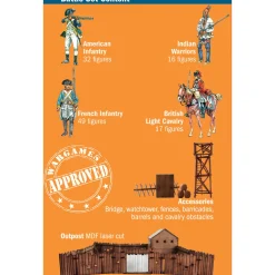 The Last Outpost - FR./Indian War 1/72 Figure Kit 1:72 Scale Plastic Model Kit by Italeri