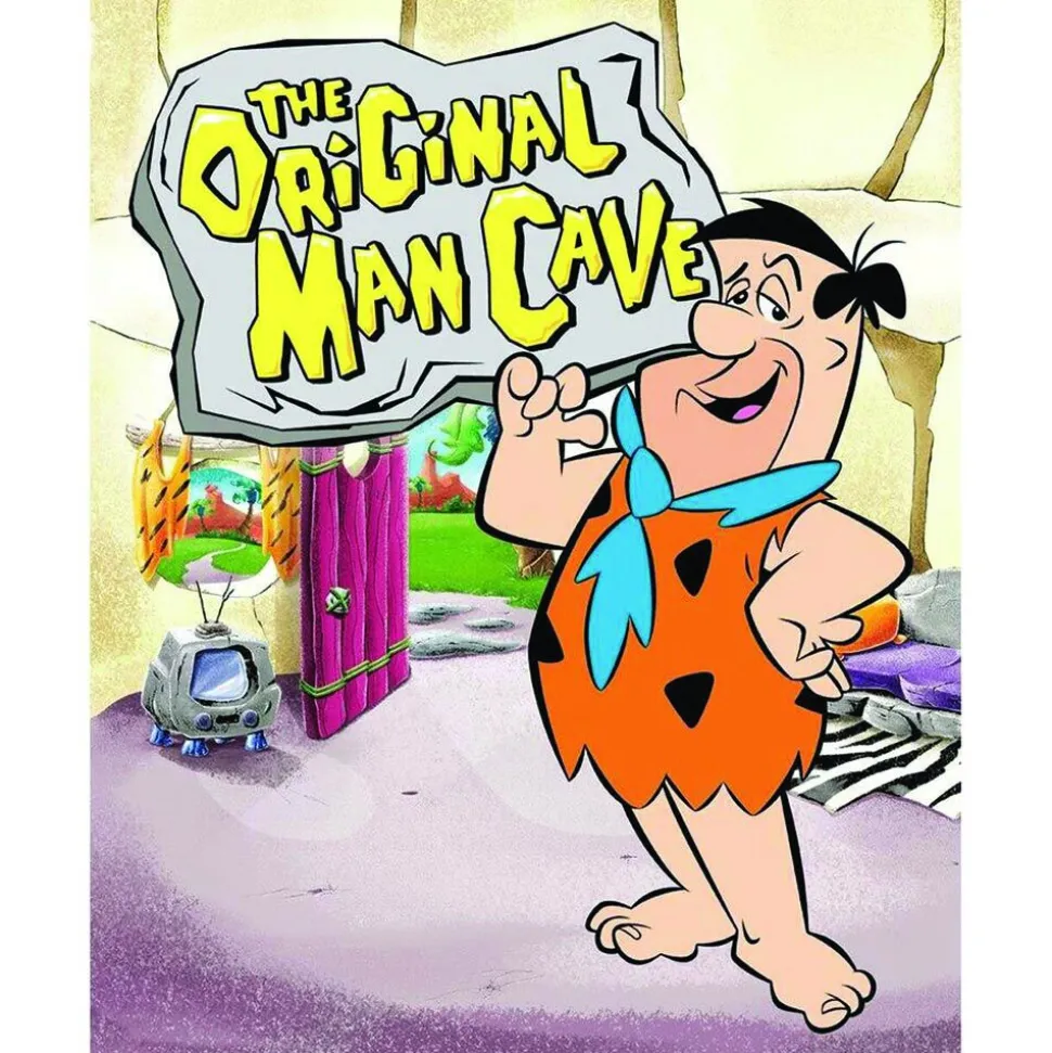 The Original Man Cave Flintstones Metal Sign by Desperate Enterprises