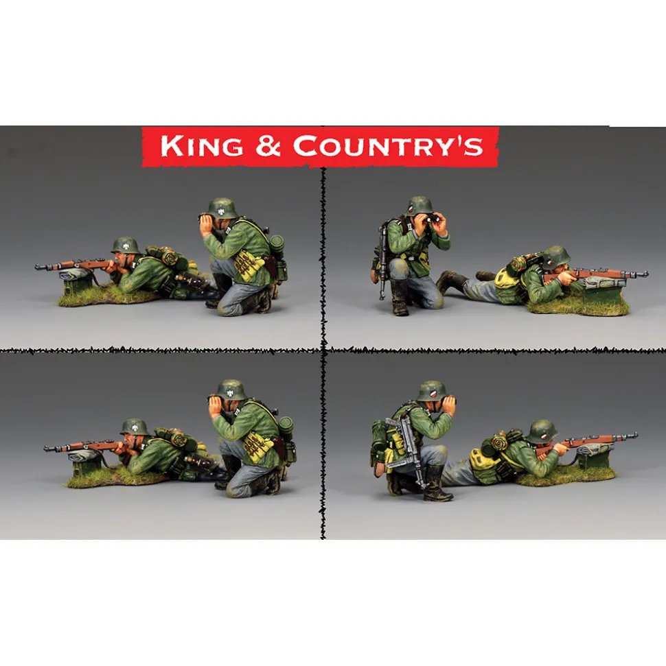 The Sniping Team 1/30 Figure K&C (WH132) 1:30 scale Metal by King and Country