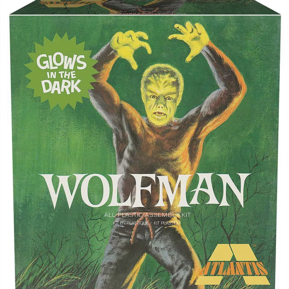 The Wolfman Glow Limited Edition 1/8 Kit Atlantis (A450) 1:8 Scale Plastic Kit by Atlantis Models