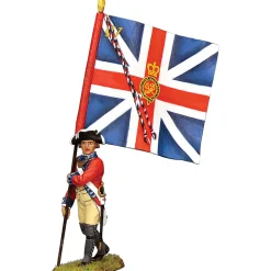 4TH Regiment of Foot Officer w/The King's Colour 1/30 Figure K&C (BR104) 1:30 scale Metal by King and Country