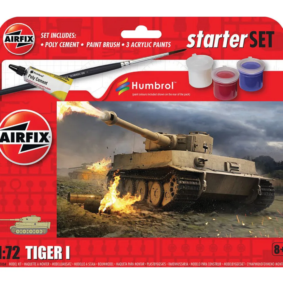 Tiger 1 1/72 Kit Starter Set Airfix (A55004) 1:72 scale Plastic by Airfix
